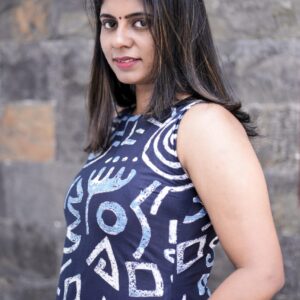 Indigo printed kurti