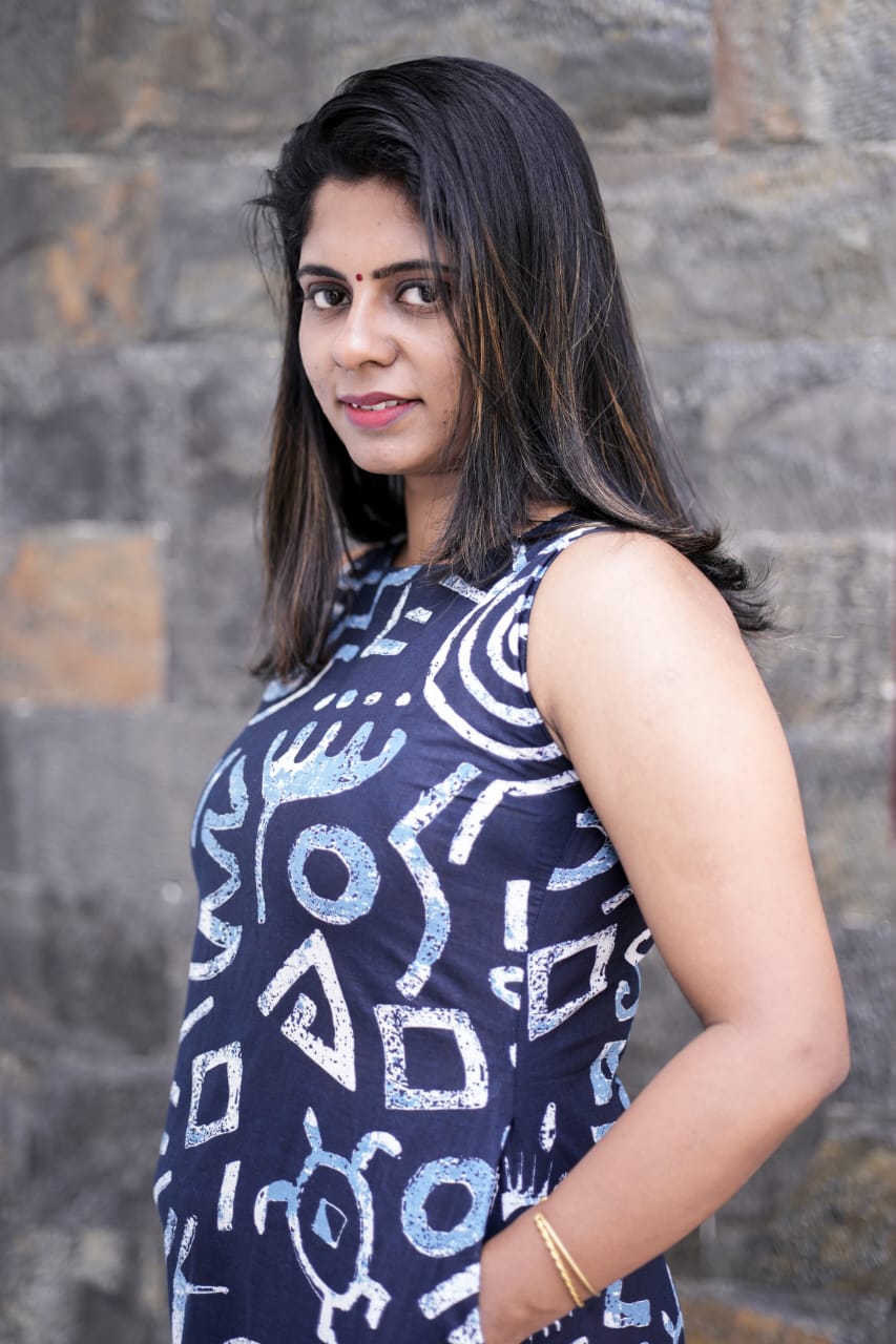 Indigo printed kurti