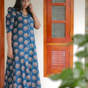 Soft cotton printed A line kurti